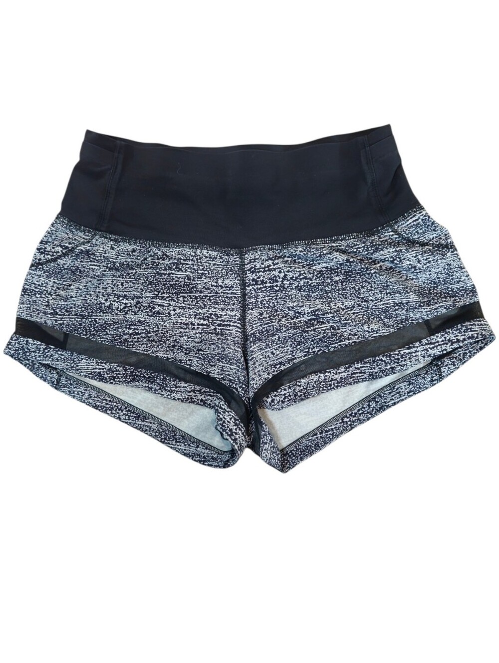Lululemon Pace Perfect Short 3” Air Time White Black Black Size 4 - Picture 9 of 10